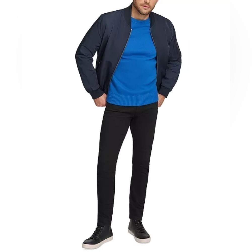 Calvin Klein Men’s True Navy CK Flight Jacket Size XL